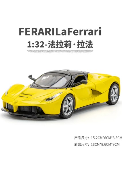 1:32 Ferrari Laferrari Yüksek Simülasyon Döküm Metal Alaşım Model Araba Ses Işığı Geri Çekin Koleksiyon Çocuk Oyuncak Hediyeler A150 (Yurt Dışından)