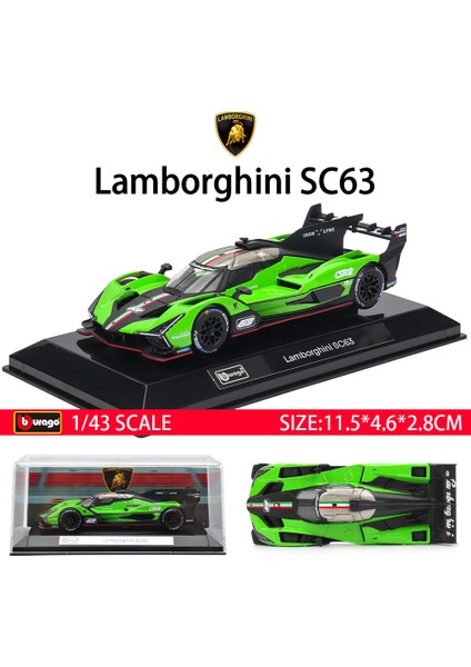 Bburago 1:43 Lamborghini Porsche 963 Audi Alpha Romeo Yarış Modeli Simülasyon Araba Modeli Alaşım Araba Oyuncak Erkek Koleksiyonu Hediye (Yurt Dışından)
