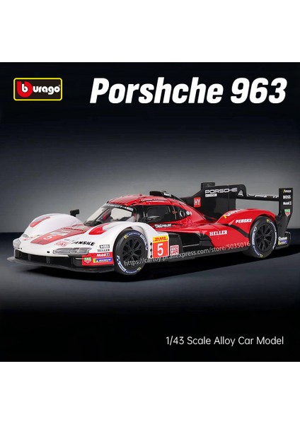 Bburago 1:43 Lamborghini Porsche 963 Audi Alpha Romeo Yarış Modeli Simülasyon Araba Modeli Alaşım Araba Oyuncak Erkek Koleksiyonu Hediye (Yurt Dışından) modelleri