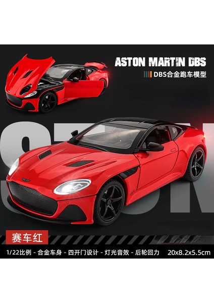 1:24 Aston Martin Superlaggera Alaşım Pres Döküm ve Oyuncak Araçlar Metal Oyuncak Araba Modeli Ses ve Işık Koleksiyonu Çocuk Oyuncak A488 (Yurt Dışından)