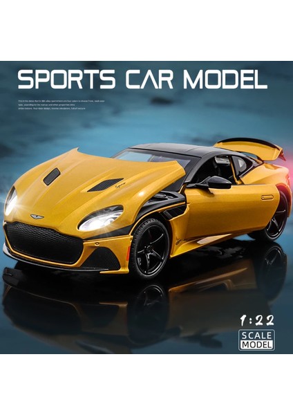 1:24 Aston Martin Superlaggera Alaşım Pres Döküm ve Oyuncak Araçlar Metal Oyuncak Araba Modeli Ses ve Işık Koleksiyonu Çocuk Oyuncak A488 (Yurt Dışından)