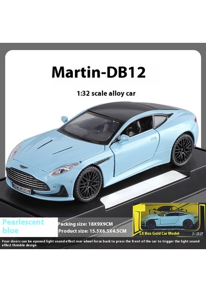 1:32 Aston Martin DB12 Gt Supercar Alaşım Döküm Metal Model Araba Cafe Ekran Dekoratif Süsler Hediye Erkek Arkadaşı ile Tatil (Yurt Dışından)