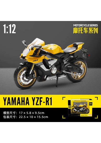 Cca 1:12 Suzukı GSX-R1000 Alaşım Motokros Lisanslı Motosiklet Modeli Oyuncak Araba Koleksiyonu Hediye Statik Döküm Üretimi (Yurt Dışından)