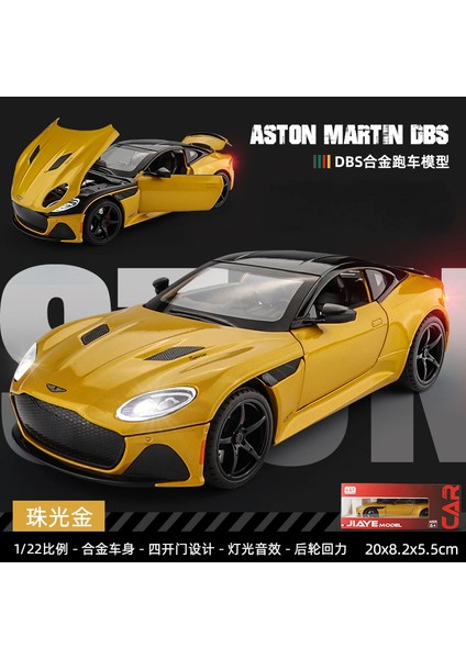 1:24 Aston Martin Superlaggera Alaşım Pres Döküm ve Oyuncak Araçlar Metal Oyuncak Araba Modeli Ses ve Işık Koleksiyonu Çocuk Oyuncak A488 (Yurt Dışından)