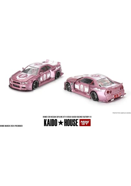 Kaido House + Mınıgt 1/64 Nissan Skyline Gt-R (R34)(R33) Honda Nsx Racing Kaido Works V3 V2 Khmg Arabalar Alaşım Döküm Metal Modeli (Yurt Dışından)