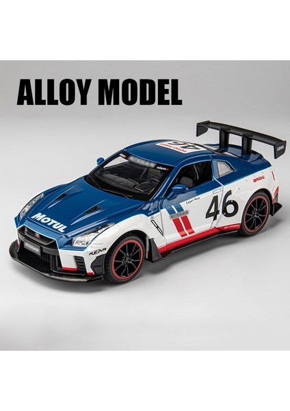 1:24 Nissan Skyline Ares Gtr R35 Pres Döküm ve Oyuncak Araçlar Metal Oyuncak Araba Modeli Yüksek Simülasyon Geri Çekin Koleksiyon Çocuk Oyuncakları (Yurt Dışından)