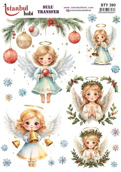 Yılbaşı Sulu Transfer 25X35CM STY390