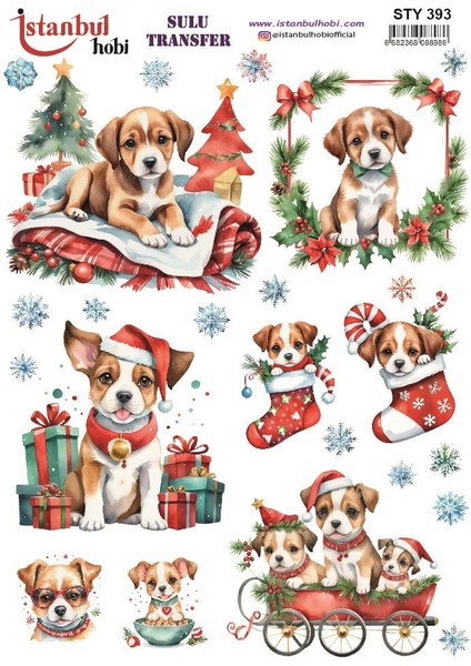 Yılbaşı Sulu Transfer 25X35CM STY393