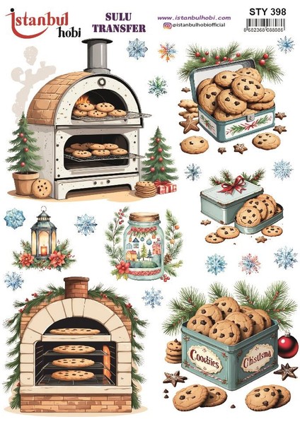 Yılbaşı Sulu Transfer 25X35CM STY398