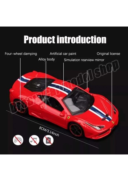 Bburago 1:64 Orijinal Ferrari Serisi Araba Monza Sp1 Laferrarı 488GTB F12 Tdf F40 F50 Enzo Ferrarı SF90 Alaşım Arabalar Modeli Oyuncak Hediye (Yurt Dışından)