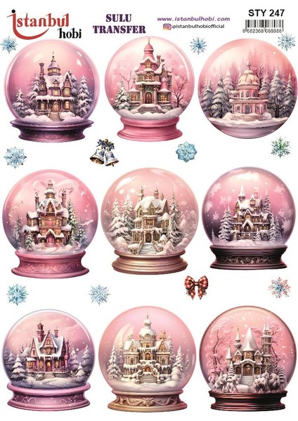 Yılbaşı Sulu Transfer 25X35CM STY247