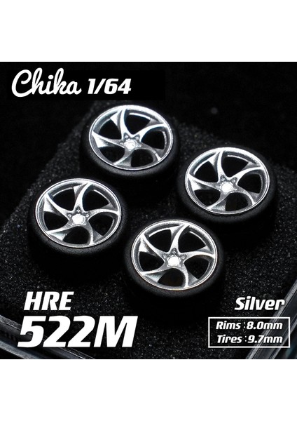 1/64 Chika Tekerlekler Kauçuk Lastikli Model Araba Modifiye Parçaları Hotwheels Tomica Minigt Için Bbs Rs Jdm Vıp (As ile Birlikte Verilir) (Yurt Dışından)