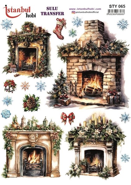 Yılbaşı Sulu Transfer 25X35CM STY065