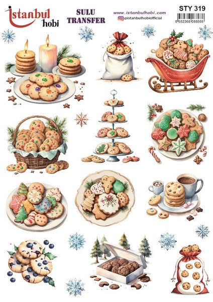 Yılbaşı Sulu Transfer 25X35CM STY319