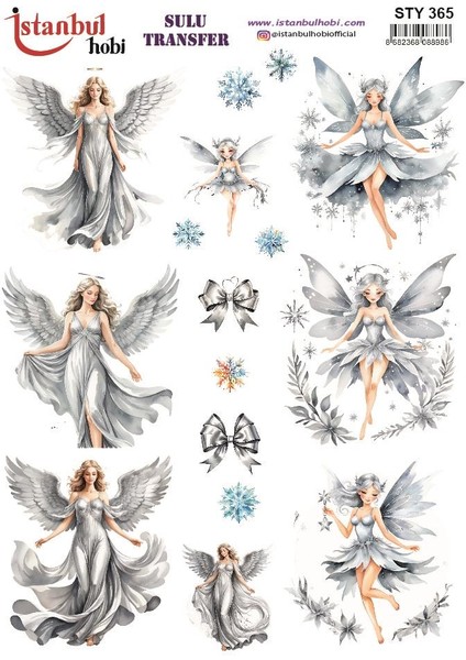 Yılbaşı Sulu Transfer 25X35CM STY365