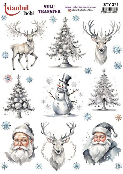 Yılbaşı Sulu Transfer 25X35CM STY371