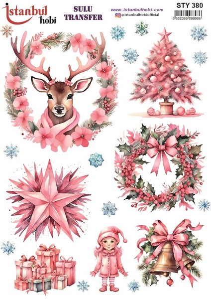 Yılbaşı Sulu Transfer 25X35CM STY380