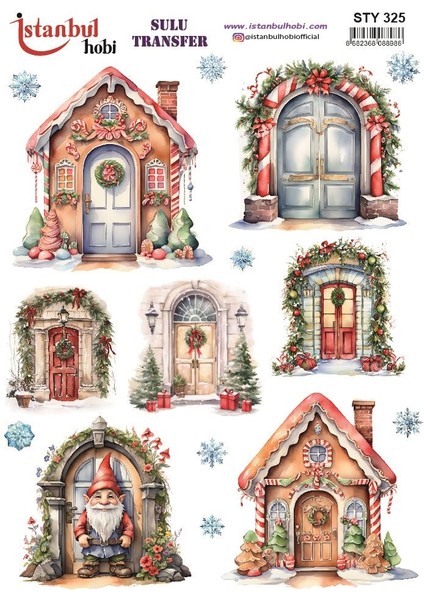 Yılbaşı Sulu Transfer 25X35CM STY325