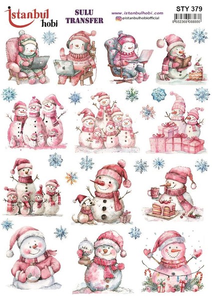 Yılbaşı Sulu Transfer 25X35CM STY379