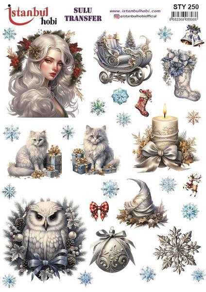 Yılbaşı Sulu Transfer 25X35CM STY250