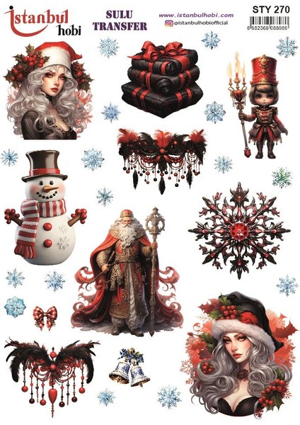 Yılbaşı Sulu Transfer 25X35CM STY270