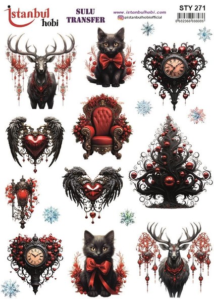 Yılbaşı Sulu Transfer 25X35CM STY271