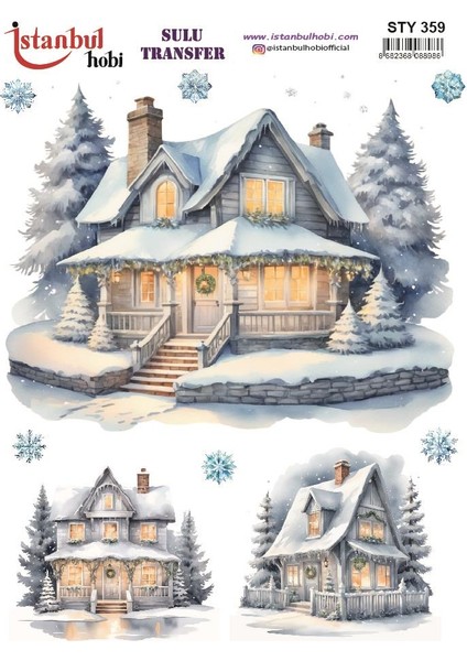Yılbaşı Sulu Transfer 25X35CM STY359