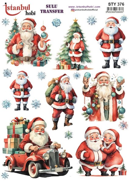 Yılbaşı Sulu Transfer 25X35CM STY376