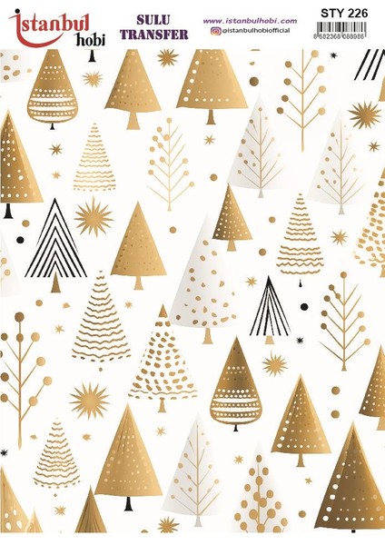 Yılbaşı Sulu Transfer 25X35CM STY226