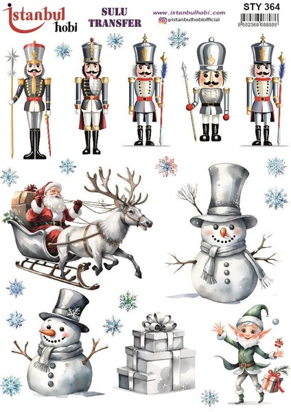 Yılbaşı Sulu Transfer 25X35CM STY364