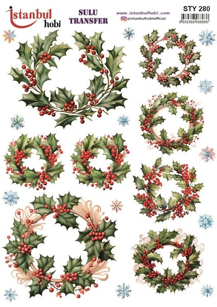 Yılbaşı Sulu Transfer 25X35CM STY280