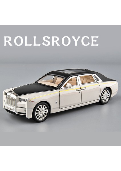 1:32 Rolls Royce Phantom Alaşım Araba Modeli Diecast ve Oyuncak Araçlar Metal Araba Modeli Koleksiyonu Simülasyon Ses Işık Çocuk Hediye (Yurt Dışından)