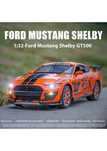 1:32 Ford Ng Viper GT500 Alaşım Spor Araba Diecast Model Ses Işık Oyuncak Hobi Dekoratif Güzel Süsler Hediye Koleksiyonu (Yurt Dışından) modelleri