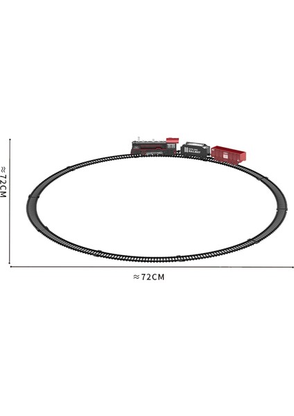 Elektrikli Tren Rayı Seti Işıkları ile Ses Retro Simülasyon Demiryolu Araba Modeli Çocuk Demiryolu Oyuncakları Çocuklar Için Noel Hediyesi (Yurt Dışından)