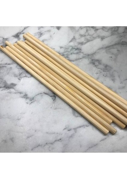 Bambu Ahşap Maket Çubukları 5 mm 20 cm 100 Adet