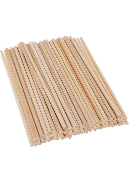 Bambu Ahşap Maket Çubukları 5 mm 20 cm 100 Adet