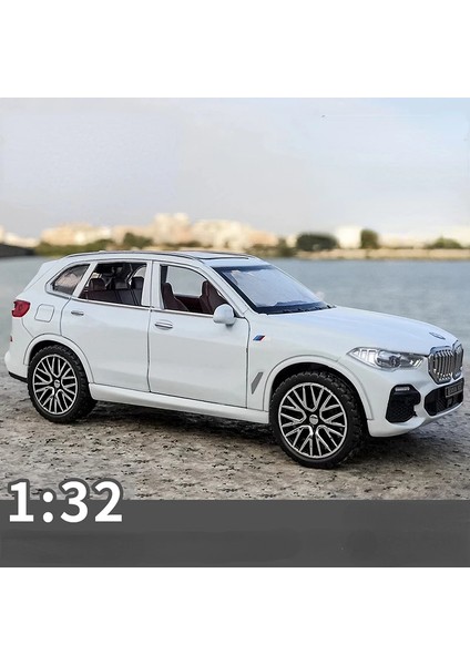 1:32 Bmw X5 Suv Alaşım Model Araba Oyuncak Döküm Döküm Geri Çekin Ses ve Işık Oyuncak Arabalar Çocuklar Için Araç A31 (Yurt Dışından)