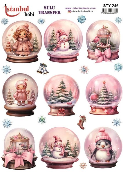 Yılbaşı Sulu Transfer 25X35CM STY246
