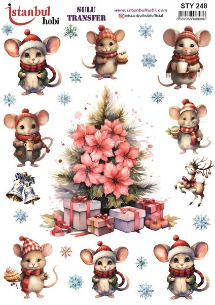 Yılbaşı Sulu Transfer 25X35CM STY248