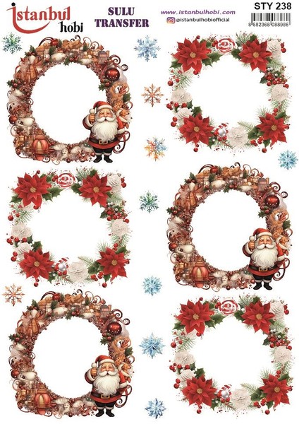 Yılbaşı Sulu Transfer 25X35CM STY238
