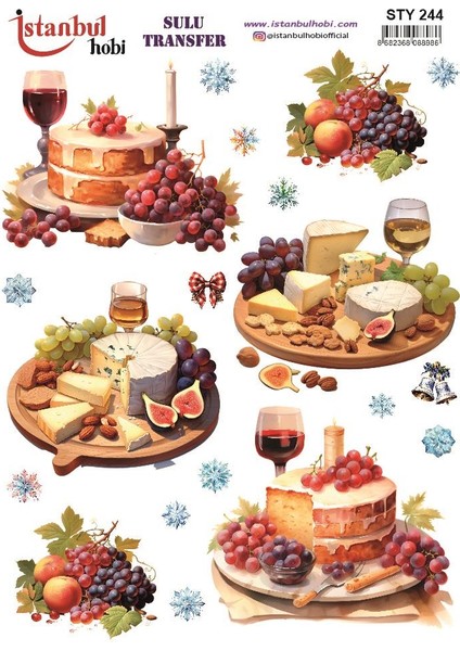 Yılbaşı Sulu Transfer 25X35CM STY244