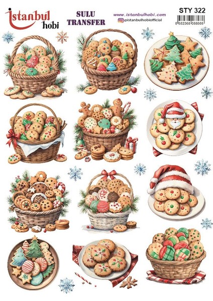 Yılbaşı Sulu Transfer 25X35CM STY322