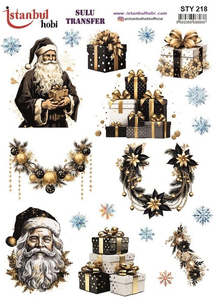 Yılbaşı Sulu Transfer 25X35CM STY218