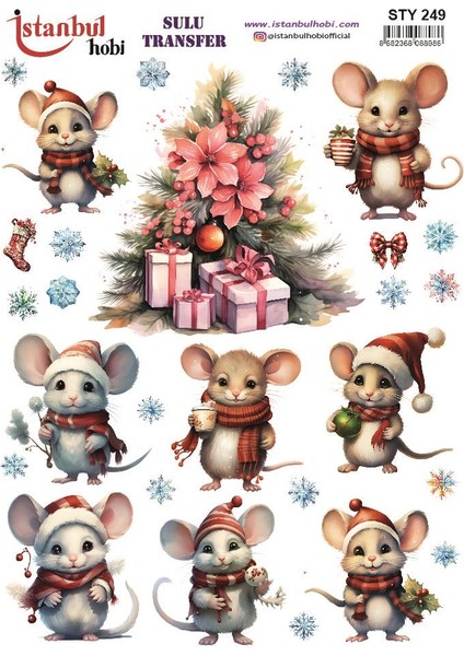 Yılbaşı Sulu Transfer 25X35CM STY249