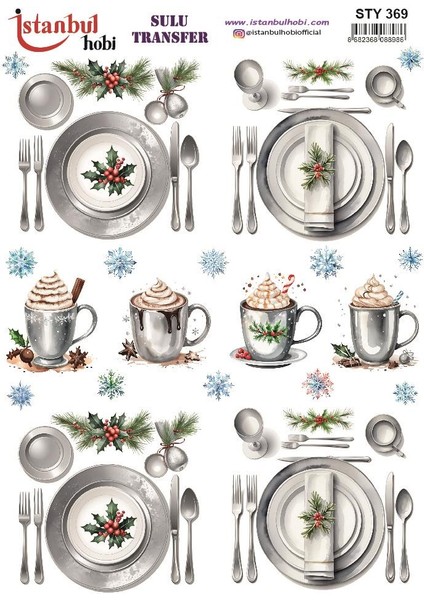 Yılbaşı Sulu Transfer 25X35CM STY369