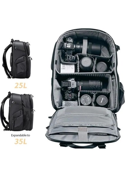 BP10 Sert Kabuklu Su Geçirmez Profesyonel Kamera Sırt Çantası 35L fiyatları