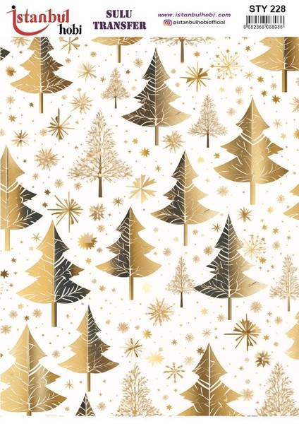 Yılbaşı Sulu Transfer 25X35CM STY228