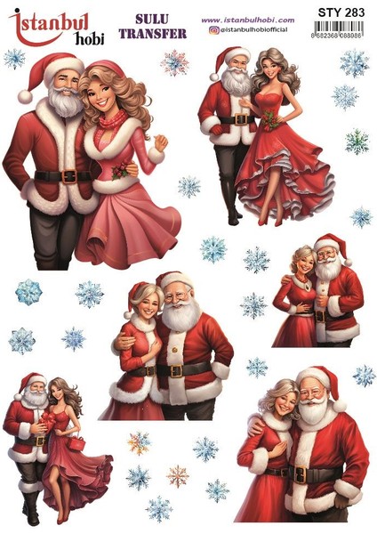 Yılbaşı Sulu Transfer 25X35CM STY283