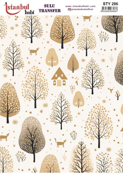 Yılbaşı Sulu Transfer 25X35CM STY286