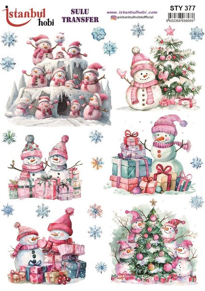 Yılbaşı Sulu Transfer 25X35CM STY377